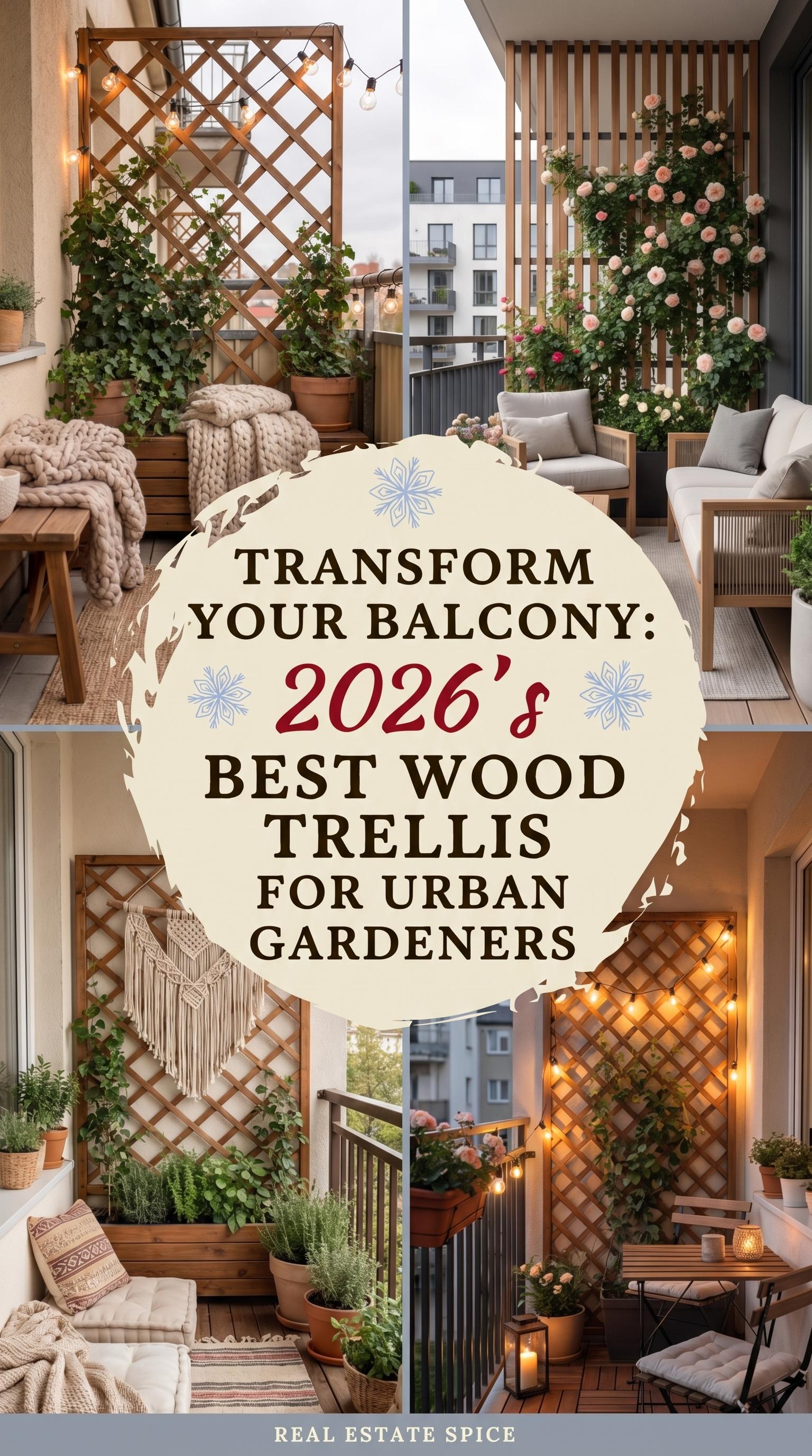 DIY Wood Trellis Ideas: Elevate Your Balcony Garden Without the Fuss
