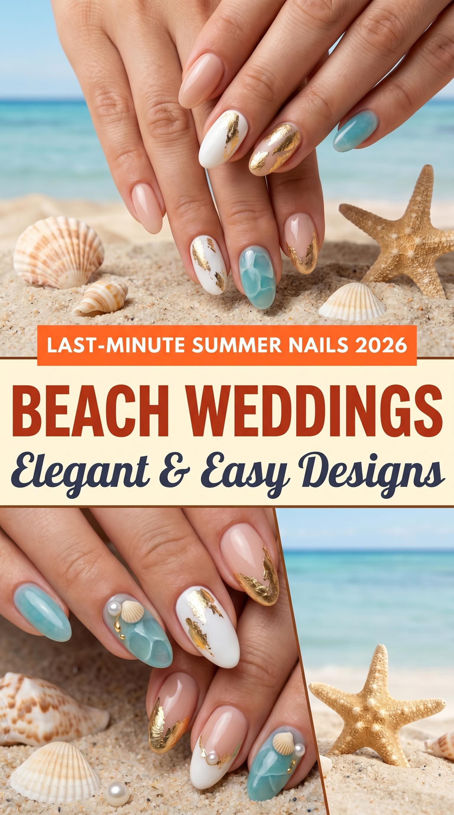 Elegant Summer Nails for Your Dream Beach Wedding: Trends & Tutorials