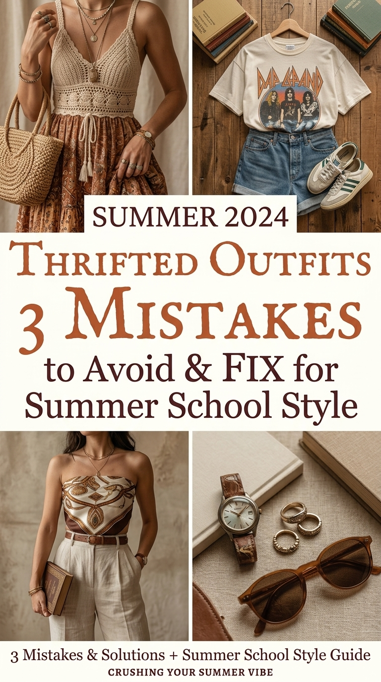Your Ultimate Guide to Thrifting Cool Summer School Fits