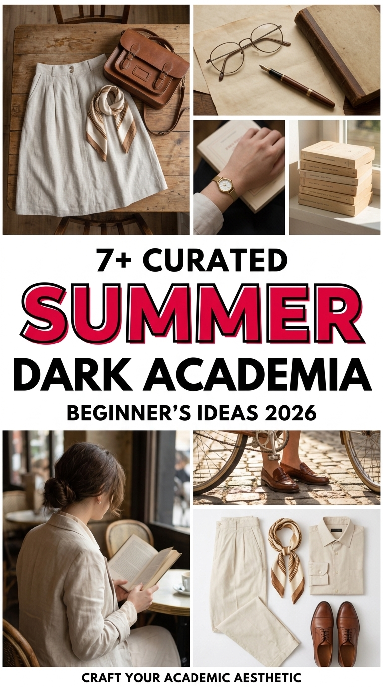 Summer Dark Academia Outfits: Your Guide to Scholarly Style in the Heat