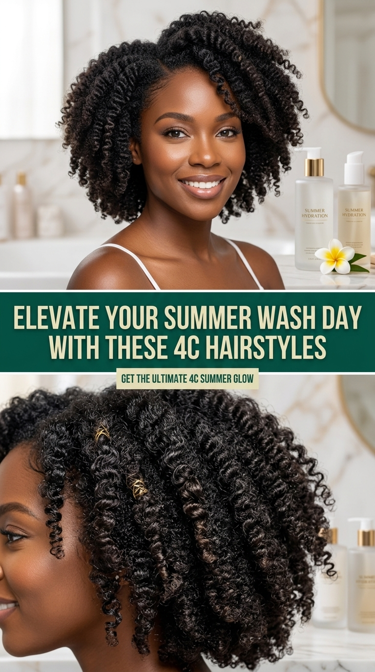 From Wash to Wow Summer Styling for Your 4C Crown