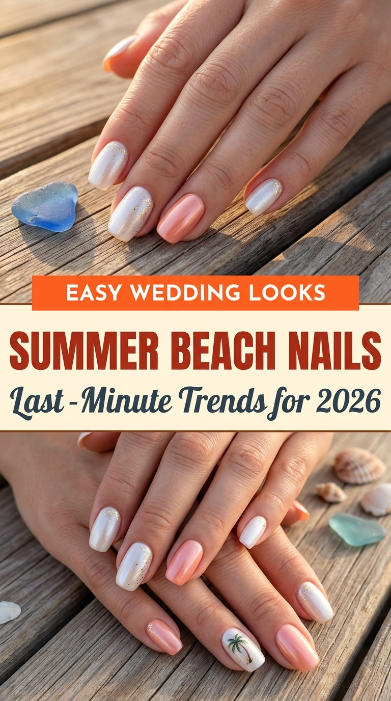 Salty Air & Stunning Manicures: Elegant Beach Wedding Nail Ideas for 2026