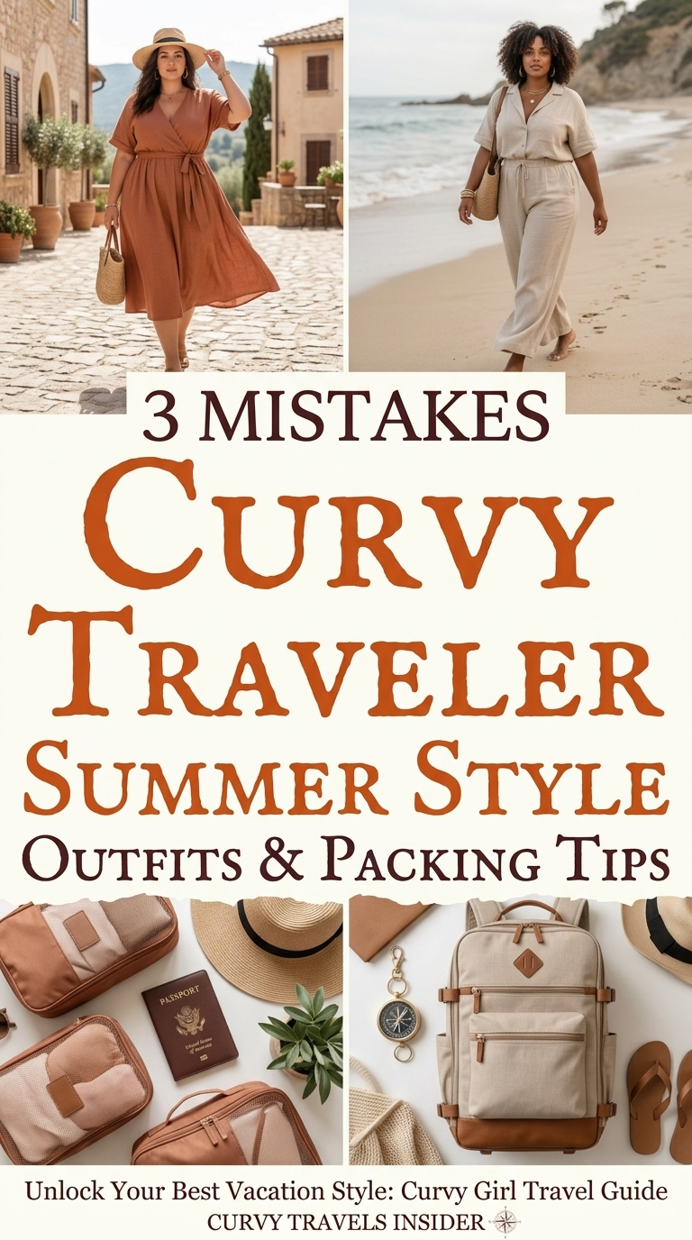 Comfy & Cute Summer Outfits for Curvy Travel Days That Actually Photograph Well
