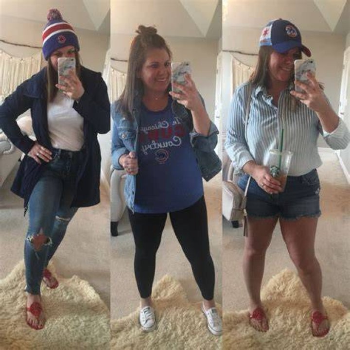 Plus size baseball game day accessories hat and jewelry