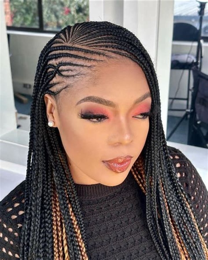Styling sectional cornrows on black hair minimalist aesthetic