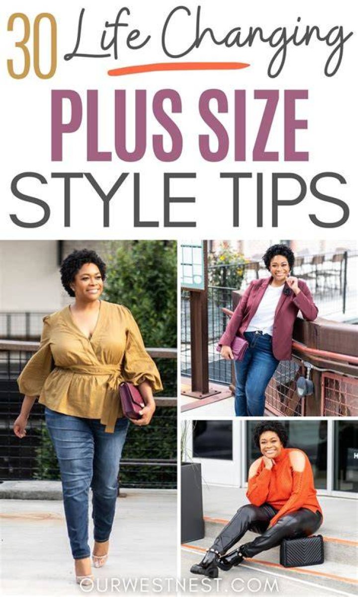 Woman styling a plus size midi dress with a belt at the waist