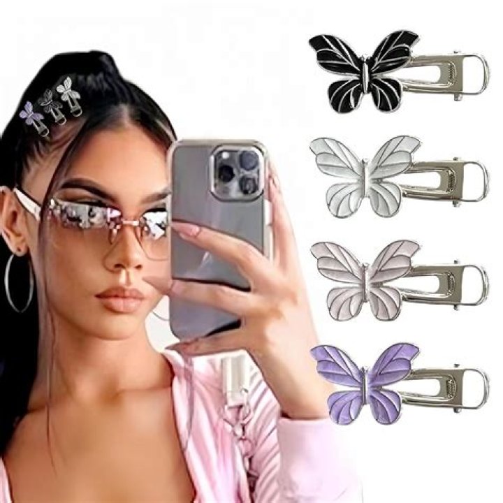 Y2K accessories butterfly clips choker school outfit
